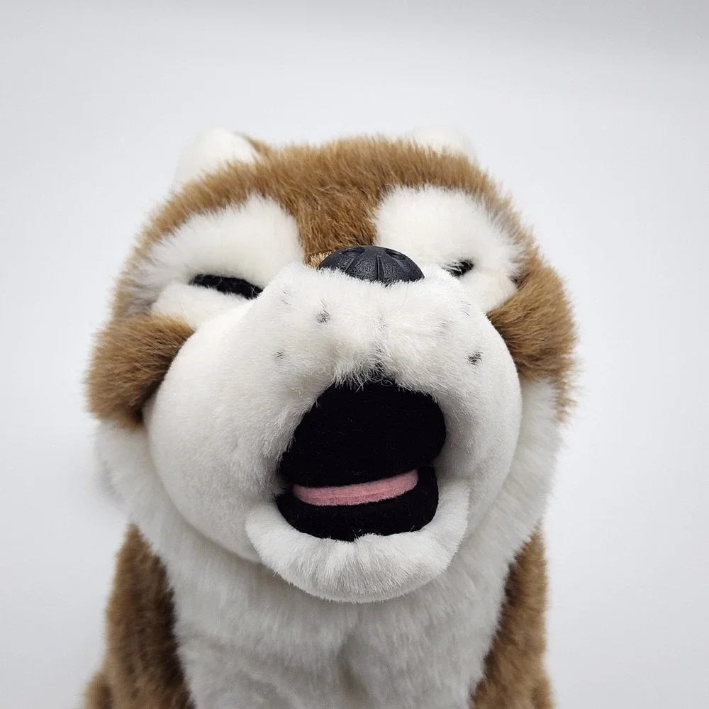 The Stuffed Animal House Howling Coyote Plush Brown White Soft Toy 12
